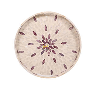 Plateau de service décoratif en nacre, fait main, écologique, pour la maison, l'hôtel, le restaurant, en provenance du Vietnam - Product Image 1