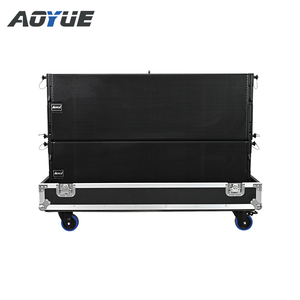 Système de sonorisation pour scène extérieure, enceintes line array à 3 voies avec haut-parleurs à cornes, aimants néodyme, double 12 pouces, modèle WL12. - Product Image 2