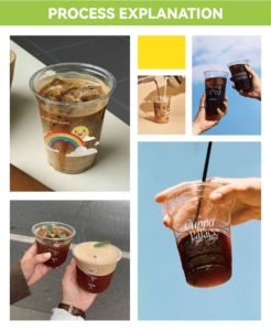 Gobelet en plastique PET personnalisé de 16 oz avec couvercle, gobelet en plastique transparent PET de 98 mm pour boissons, lait, thé à bulles - Product Image 5