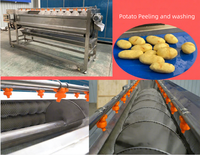 Nouvelle Machine à Peler et Laver le Manioc et les Pommes de Terre, Polisseuse de Fruits et Éplucheuse de Patates Douces et de Carottes pour Usage Agricole et Légumes