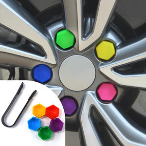 20 pièces bouchons d'écrou de roue de voiture <span class=keywords><strong>17</strong></span>/19/21mm, couvercle de vis de moyeu automobile, jantes de boulons, décoration extérieure - Product Image 1