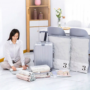 Bolsas de compresión al vacío para organizar ropa, rectangulares, ahorradoras de espacio, para viaje y almacenamiento, con tela de poliéster. - Product Image 2