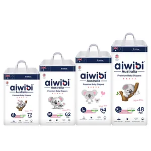AIWIBI, австралийские высококачественные полноразмерные детские подгузники, супер-впитывающие подгузники по оптовой цене