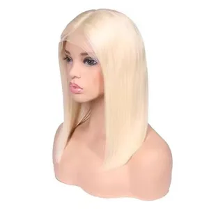 Grosir 13x4 wig renda Frontal Hd Swiss transparan 13X6 wig depan renda lurus kutikula MANUSIA UNTUK WANITA HITAM