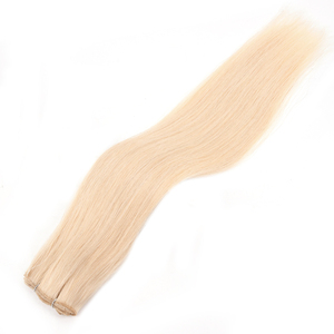 Extensiones de Cabello Virgen K.SWIGS Tejidas a Mano, Cabello Humano Remy Liso Rubio, Doble Trama, Larga Duración para Uso en Peluquería - Product Image 2