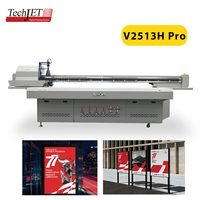 Impresora UV Digital TechJet para la Industria, Impresora UV de Cama Plana de Gran Tamaño para Impresión en Madera, Vidrio y Acrílico