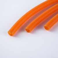 Tuyau ondulé ignifuge en PP orange AD21.2, conduit flexible, conduit électrique, lignes de câbles, installation de câbles pour nouvelles énergies