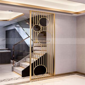 EX068 Custom Modern Art Design Elegant 304 Stainless Steel Laser Cut Foldable Multi-Functional Contemporary Living Room - Product Image 6