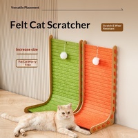 Lit pour chat en forme de L intégré avec griffoir, résistant aux griffures, anti-déchirure, extra large, résistant à l'usure, griffoir de Noël pour chat