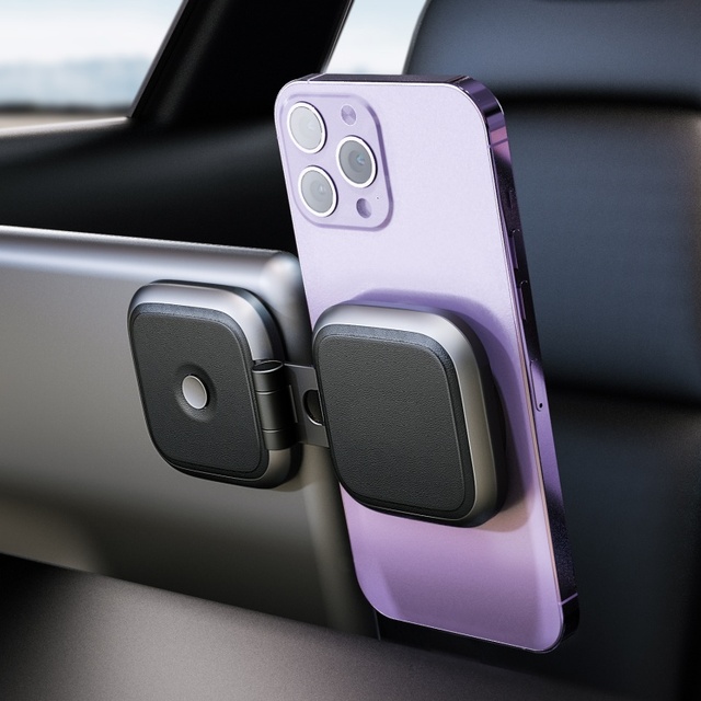 CE USB Car Phone Holder Universal Mini 360 Degree Rotation Magnetic Dashboard Desk Use Adjustable Height Portable ABS Car Mount