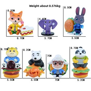 Set de Figuras de PVC de Zorro y Conejo, Personajes de Dibujos Animados, Estatuas Coleccionables, Juguetes para Niños, Regalo - Product Image 1