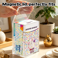 Lot de 10 boîtes de protection en acrylique pour cartes, étui de présentation rigide transparent en acrylique pour collection de boîtes de cartes scellées Booster