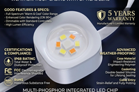 Lumières LED Pixel de Noël en PVC, garantie 3 ans, éclairage décoratif extérieur permanent RGBWWIC, IP68, contrôle intelligent RGBW, 100