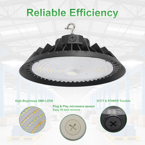 Projecteur LED UFO Industriel Haute Puissance 500W 3CCT 5000K 6500K Étanche IP65 Homologué DLC <span class=keywords><strong>pour</strong></span> Entrepôt Usine <span class=keywords><strong>Garage</strong></span> - Product Image 2