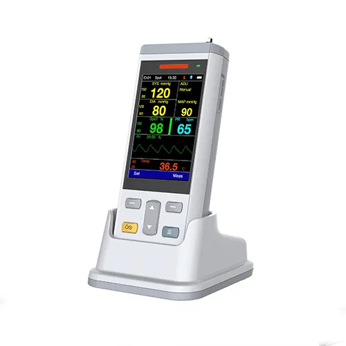 Equipamentos médicos portáteis portáteis, multi parâmetros, monitor portátil multimonitor, veterinário, animal de vital