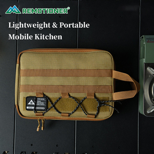 Juego de Utensilios de Cocina Portátiles de Acero Inoxidable de 10 Piezas <span class=keywords><strong>para</strong></span> Acampar al Aire Libre con Cuchillo de Chef, Pinzas, Espátula y Tijeras - Product Image 3