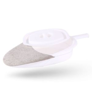 Qianrui bedpan สำหรับผู้สูงอายุและผู้พิการแบบพกพามีด้ามจับพลาสติกทางการแพทย์ - Product Image 1