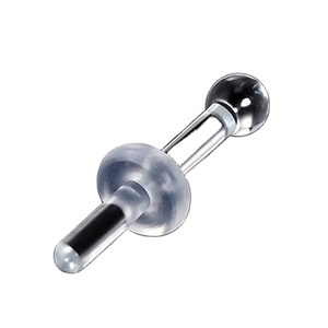 ต่างหูแบบหมุดเจาะหูสีทองใสแบบมองไม่เห็นใส่ได้ทั้งชายและหญิงต่างหูติดเล็บหูแก้วไร้สารตะกั่วเครื่องประดับสำหรับการนอนฟรี - Product Image 3