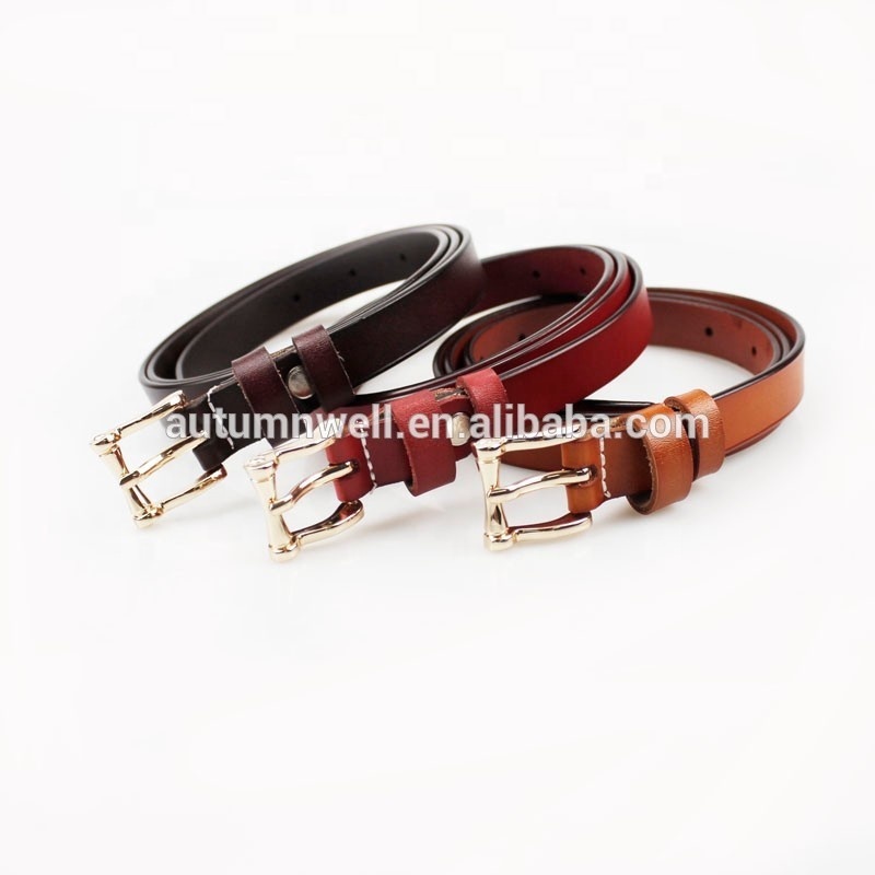 Mode Ceinture En Cuir Véritable Femmes Décoratives Skinny Ceinture Pour Dames