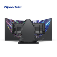 RenixSim Solution Clé en Main pour Gagner de l'Argent : Théâtre Volant à Dôme LED 6 DOF Cantilever pour Attractions Immersives