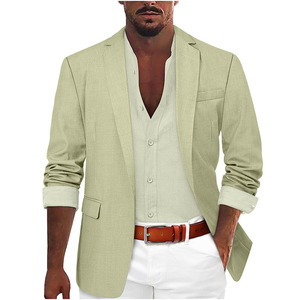 RNSHANGER <span class=keywords><strong>Blazer</strong></span> Casual da <span class=keywords><strong>Uomo</strong></span> Elegante, <span class=keywords><strong>Giacca</strong></span> Monopetto Slim Fit, <span class=keywords><strong>Giacca</strong></span> da Completo Classica, Top Elegante da Gentiluomo - Product Image 1