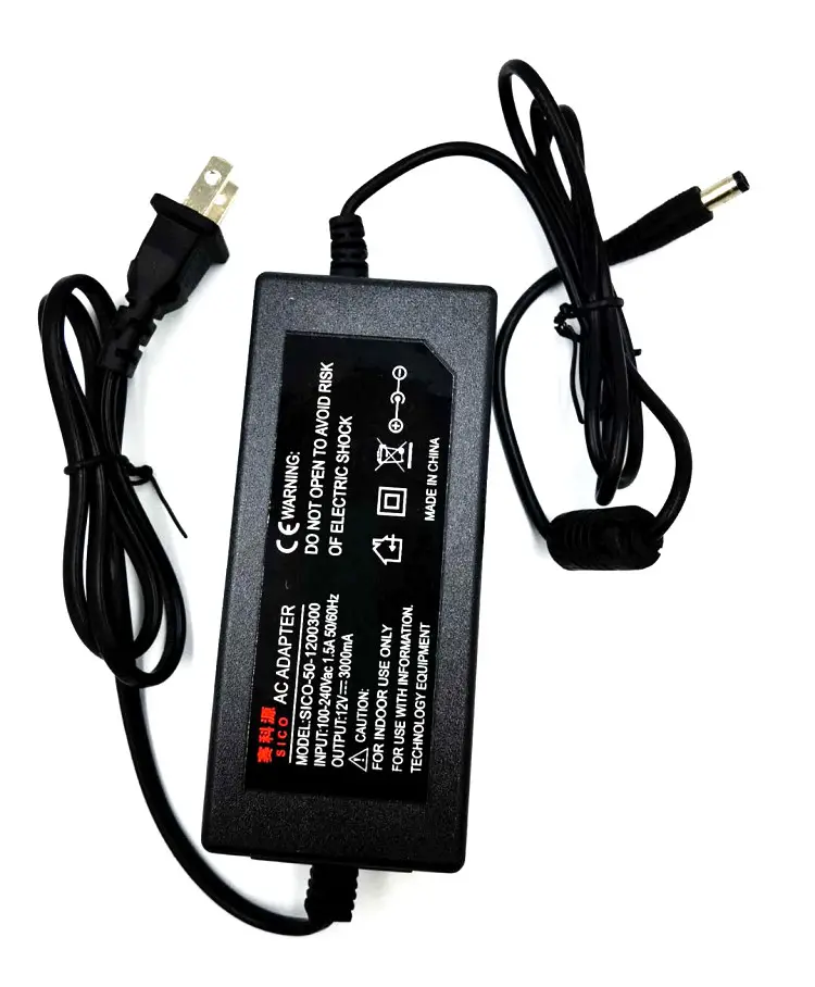 Двойная линия 5,5 головка Универсальное зарядное устройство адаптер питания для мобильного DVD 12V 3A EVD адаптер питания