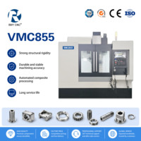 Centre d'usinage vertical VMC855, machine de fraisage CNC, contrôleur Fanuc, BT40, 3/4 axes, haute précision, découpe de métaux, moule