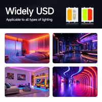 Chip LED RGBW SMD 2835 2 en 1, Kit de Mezcla de Alto CRI para 1800K-12000K, Chip LED de Doble Color de 2 Canales para Tira LED CCT Ajustable