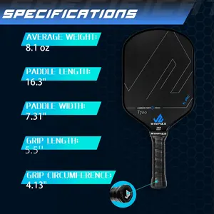2024 Hot Selling Pickleball Carbon Fiber Usapa Approved Pickleball Paddle Customized