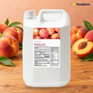 น้ำเชื่อมพีชไต้หวัน ขวด 5 กก. ขายส่งสำหรับร้านชานมไข่มุก ขายดี - Product Image 1