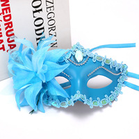 Masque en plastique pour Halloween 2026, style Princesse, motif Grande Lys, pour Fêtes Costumées, Robes Sexy, Léger, Imprimé UV, pour Fêtes Costumées d'Halloween DIY