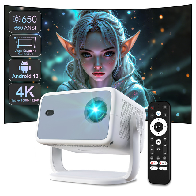 Topleo Mini Projector Video Portable Overhead 1080p Smart Home Lcd Proyector Portatil Android 13 4k Wifi Smart Projector