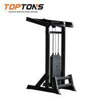 TOPTONS Meilleure vente : Appareil de fitness commercial à charges guidées pour soulever les mollets debout, Machine à mollets à charges guidées pour salle de sport