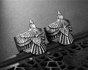 Anillo de Apertura con Diseño de Águila Voladora de <span class=keywords><strong>Goro</strong></span> Takahashi, Accesorio Punk Retro Más Vendido para Fiestas Punk - Product Image 3