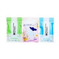 Sachet d'emballage jetable pour masques pour enfants, sac en plastique auto-scellant en papier de dialyse, imprimé transparent mat-brillant
