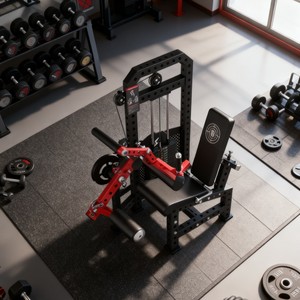 OEM Ticari Spor Salonu Kullanımı 2'si 1 Arada Bacak Egzersiz Aleti Çift Fonksiyonlu Pim Yüklü Oturmalı Bacak Ekstansiyonu ve Bacak Curl'u - Product Image 3