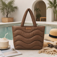 Sac de transport rembourré pour homme, léger, grand format, style pochette, organiseur, pochette de voyage matelassée souple, logo personnalisé, OEM, ODM, vente en gros