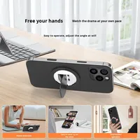 Support de téléphone pliable magnétique créatif en PC, hauteur réglable, compatible avec les bureaux, design minimaliste, LOGO
