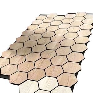 Panneaux acoustiques hexagonaux insonorisants personnalisables pour hôtels, cinémas, ignifuges NRC 80%, solutions de conception graphique - Product Image 5