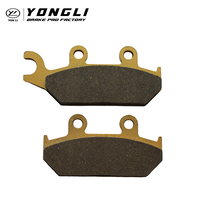 Nouvelles plaquettes de frein de moto de haute qualité sans amiante, semi-métalliques/céramiques, style OEM, rivetées, YAMAHA XT 600 E, marque YONGLI