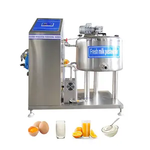 500l Goat Milk Process Plant Apple Juice Milk Pasteurizer Equipment 50l Fruit Pulp Pasteurization Machine