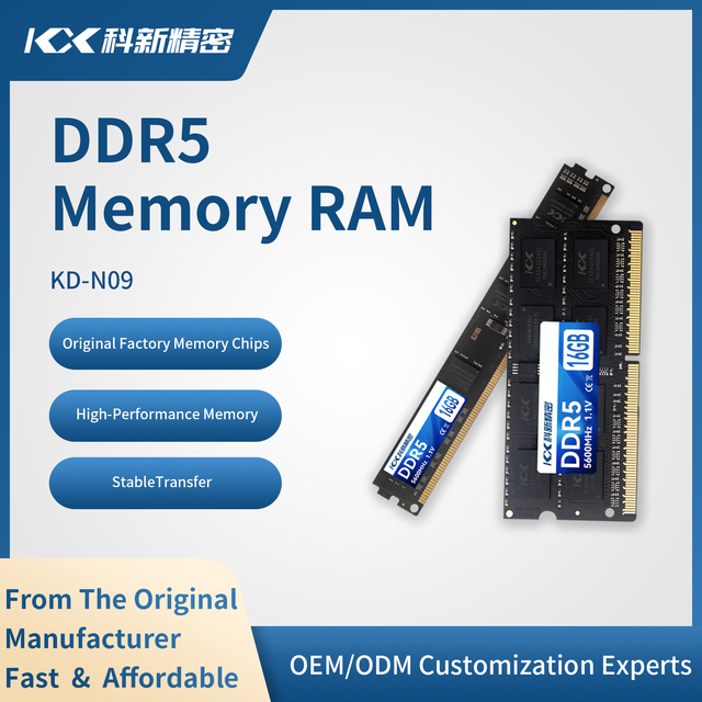 In Stock DDR5 ECC Memory 5600MHz 1.1V 16GB/32GB High-Speed RAM Module for Desktop and Laptop Storage Upgrade