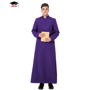 Wholesale Unisex <strong>Anglican</strong> <strong>Priest</strong> Robe Bulk Church Cassock Durable Liturgical <strong>Vestments</strong> Altar Clergy Cassock Robe - Product Image 2