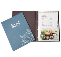 Couverture de menu de restaurant A4 de haute qualité, couvertures de menu bon marché pour restaurant