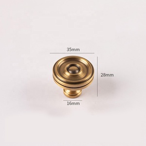 مقبض باب من النحاس الأمريكي, مقبض باب نحاسي بتصميم فرنسي ذهبي ، أجهزة أثاث - Product Image 5