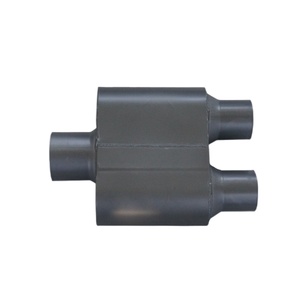 Chất lượng cao 4 "x 9" hình bầu dục bù đắp hiệu suất buồng aluminized thép dòng chảy chủ exhaust muffler - Product Image 3