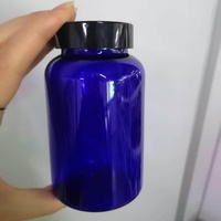 Bouteille en plastique personnalisée de 150 ml et 200 ml pour poudre solide, étui vide pour médicaments, pilules, capsules, bonbons, gelées, chocolats, biscuits, stockage