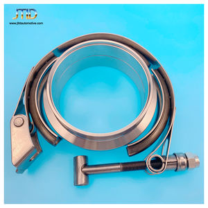 JTLD \ \ \ "إلى 6 \" الفولاذ المقاوم للصدأ خرطوم العادم المشبك سريع الإصدار القياسية الخامس الفرقة المشبك 2 الشفاه بوصة القياس - Product Image 6