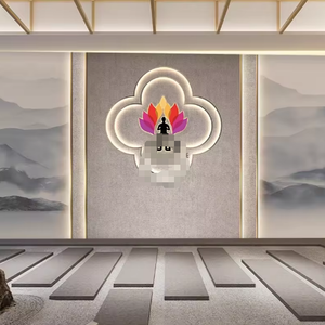 Nuovo stile cinese salute Yoga <span class=keywords><strong>palestra</strong></span> di alta qualità carta da parati murale - Product Image 3