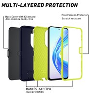 Étui de protection 3 en 1 pour téléphone portable Honor X7B X7A X7, résistant aux chocs, protection intégrale pour femmes et hommes